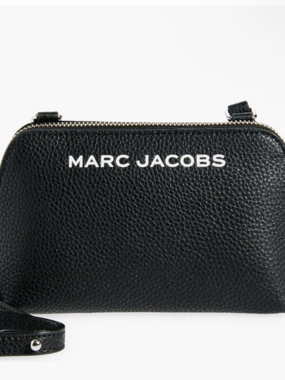 Marc Jacobs Black Pebbled Leather Mini Crossbody